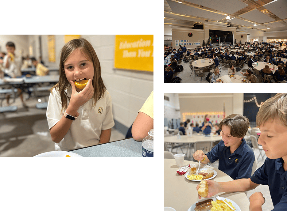 Photos of campus dining