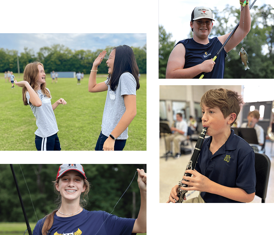 Students doing extracurricular activities