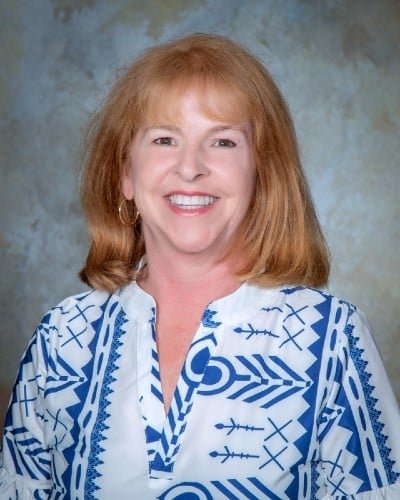 a person wearing a blue shirt